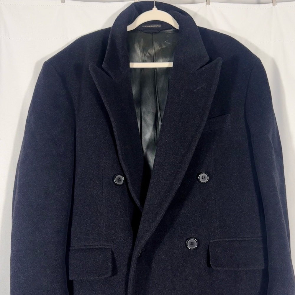 Vintage Bill Blass Men’s Wool Overcoat - Picture 5 of 8